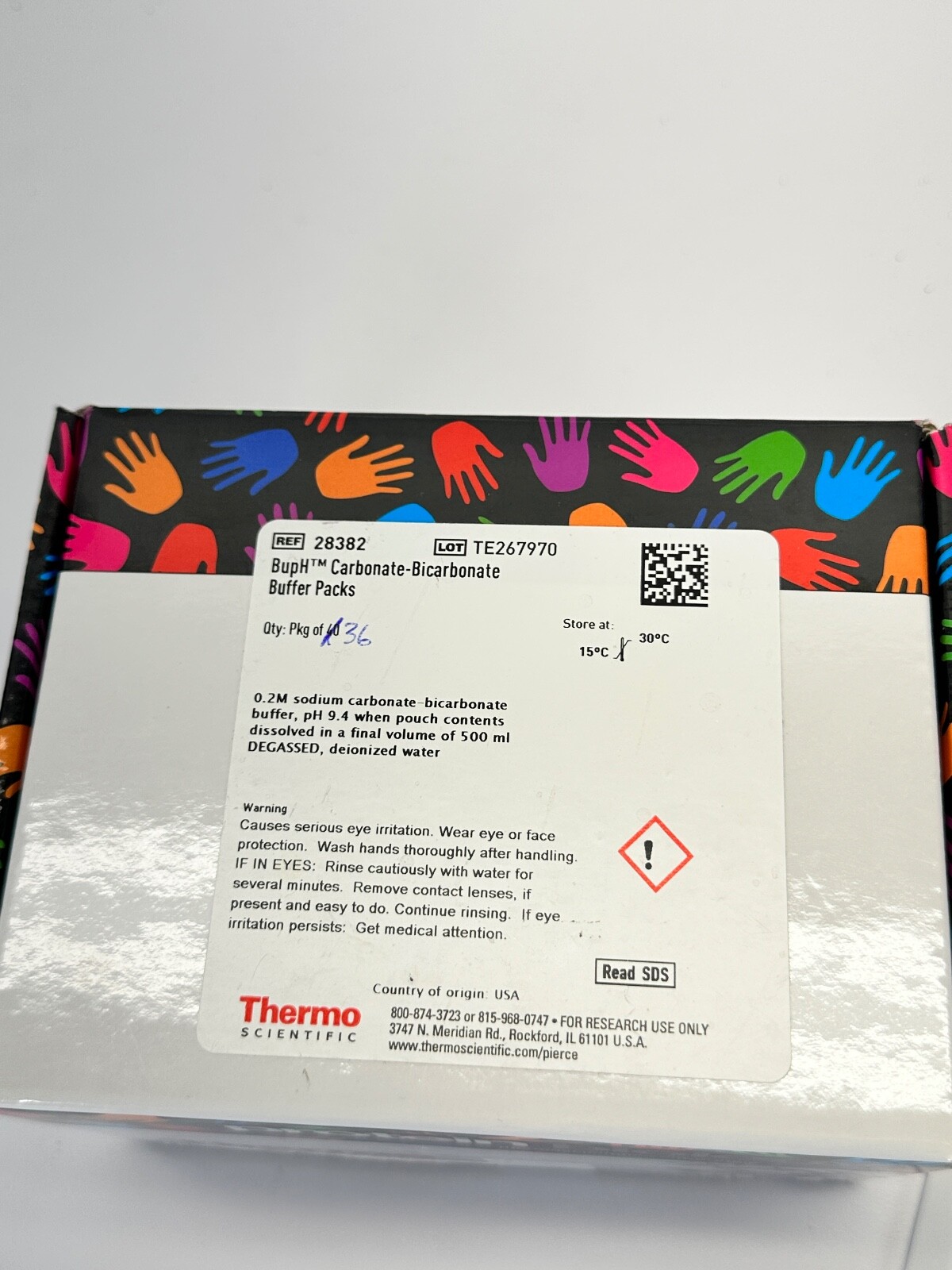 Thermo Scientific BupH Carbonate-Bicarbonate Buffer 36 Packs #28382