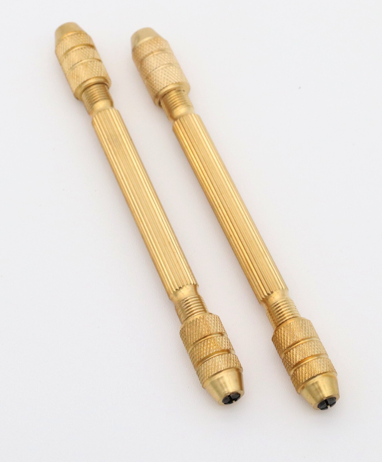 Double End Pin Vise 2 PACK Watch Clock Jewelry Repair Tool  Brass Broach Vice