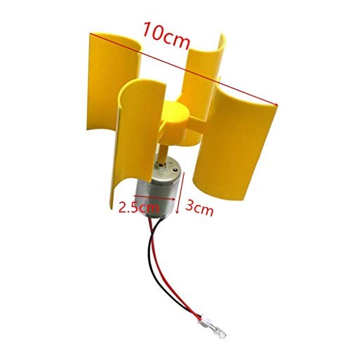 2PCS Vertical Axis Wind Turbine Generator Model DIY Physics Science Experiment