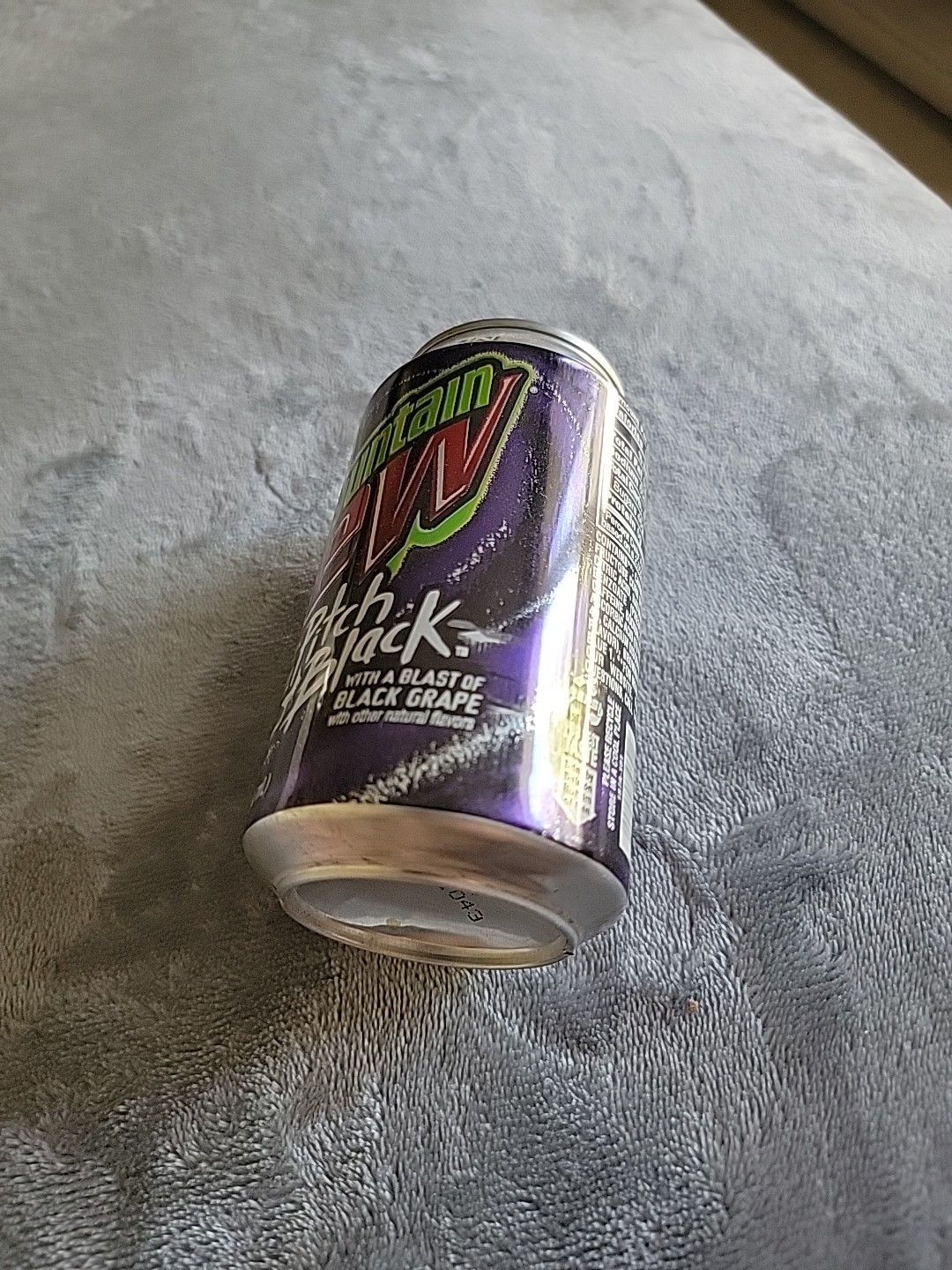 Mountain Dew Pitch Black Can - Limited Edition - Pop-top Unopened empty can