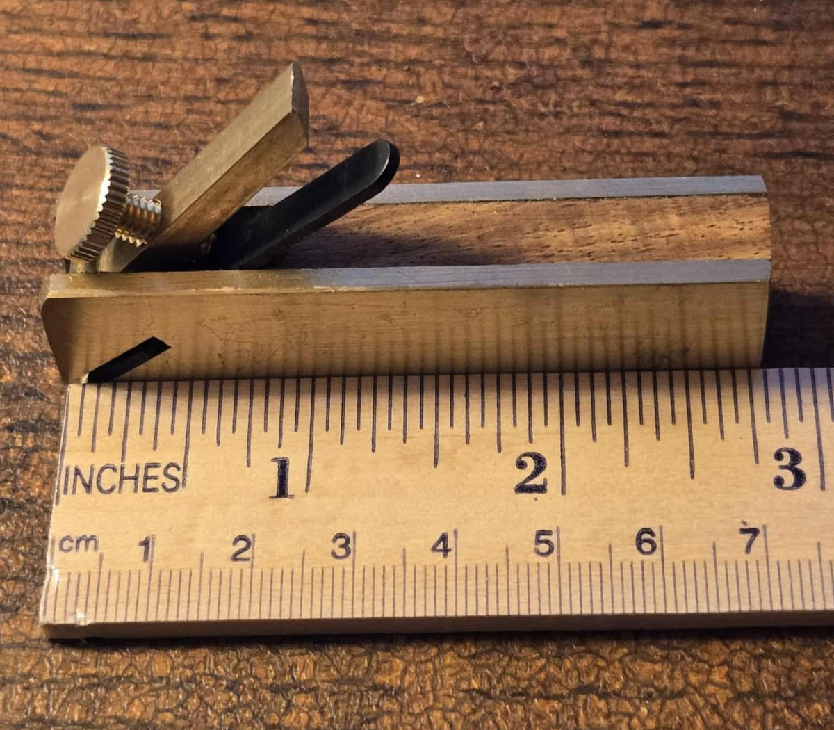 Mini Brass Plane Scraper Wood Working Craft Planer Tool Hobby