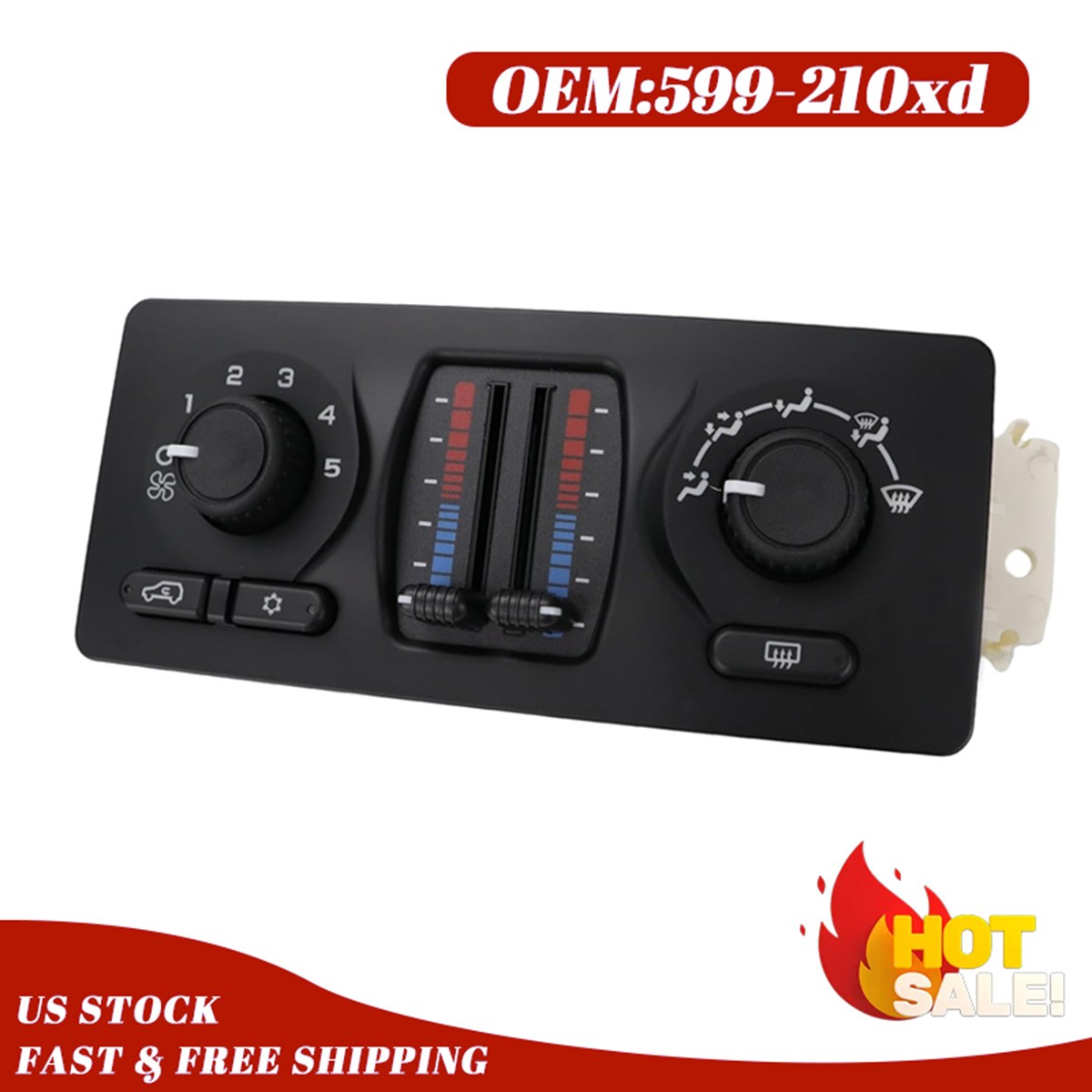 AC Heater Control Panel Climate Control Module For Chevy GMC Cadillac 599-210XD