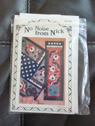 No Noise from Nick Quilt Pattern Heartsewn Design Santa Chimney Christmas