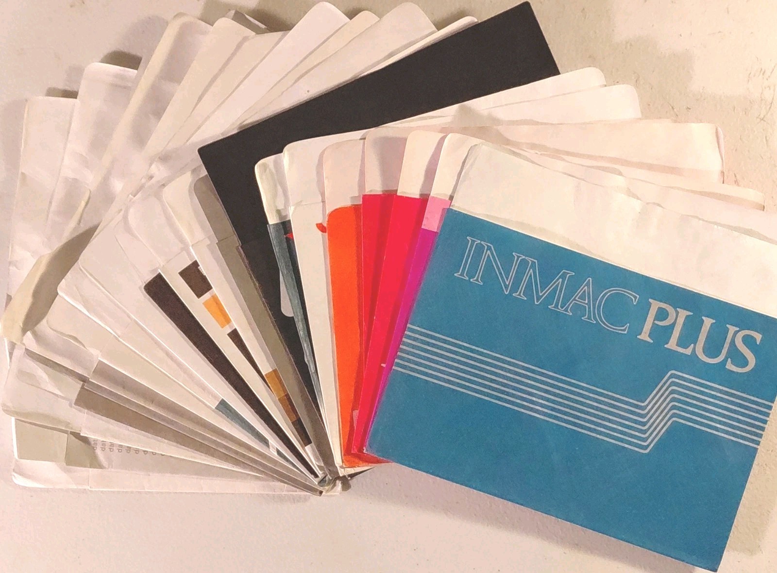 Lot of 20 8" Floppy Disks Sleeves: 70's Art and Design