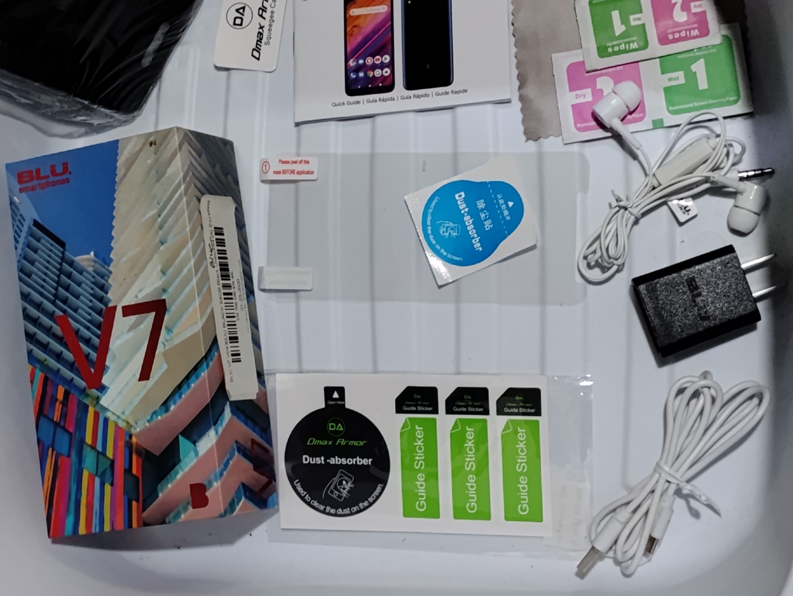OEM 5.7" Startup Accessories Kit + Box for BLU Smartphone Model V7