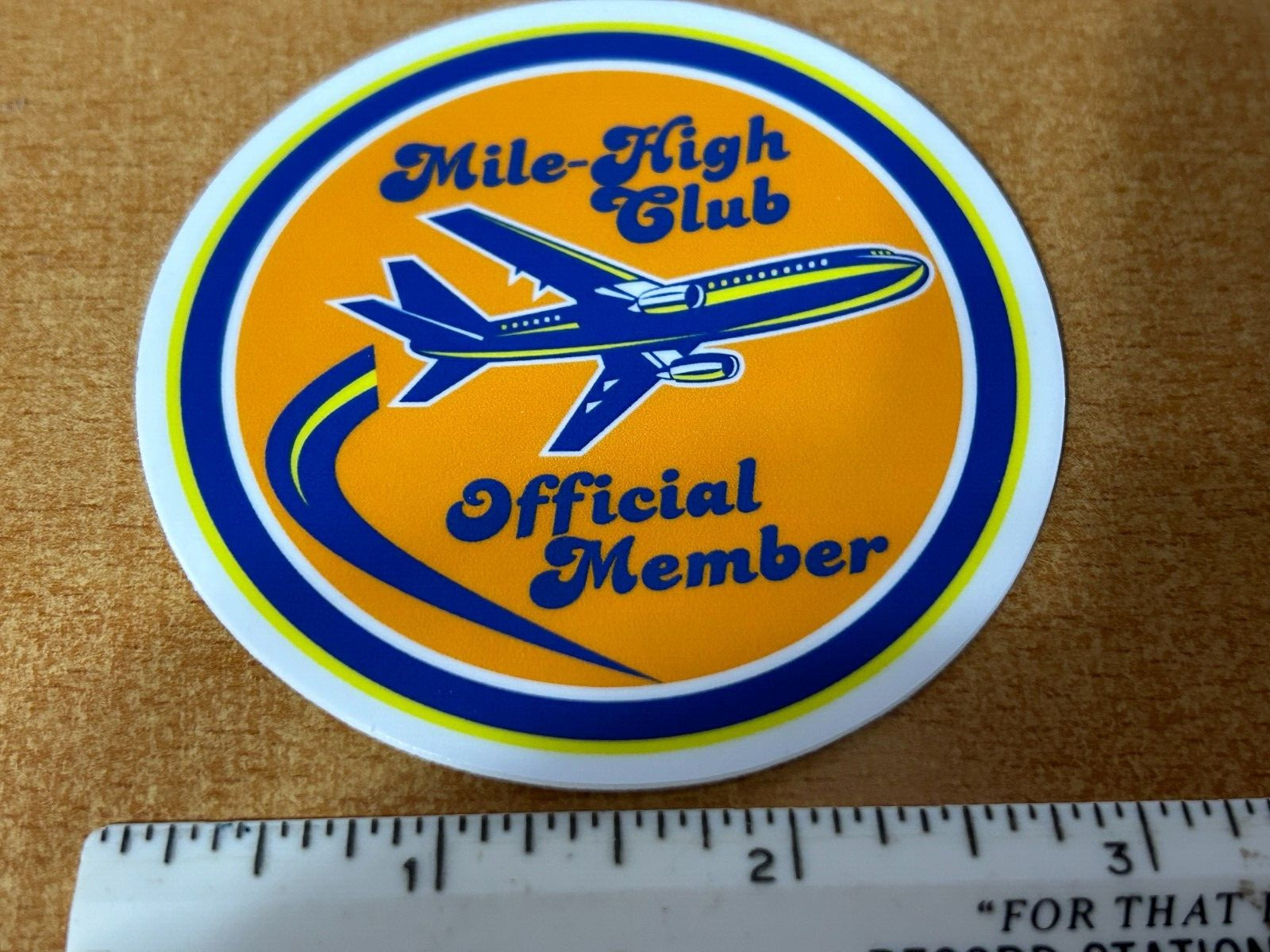 Mile High Club Official Member sticker decal plane jet sex funny