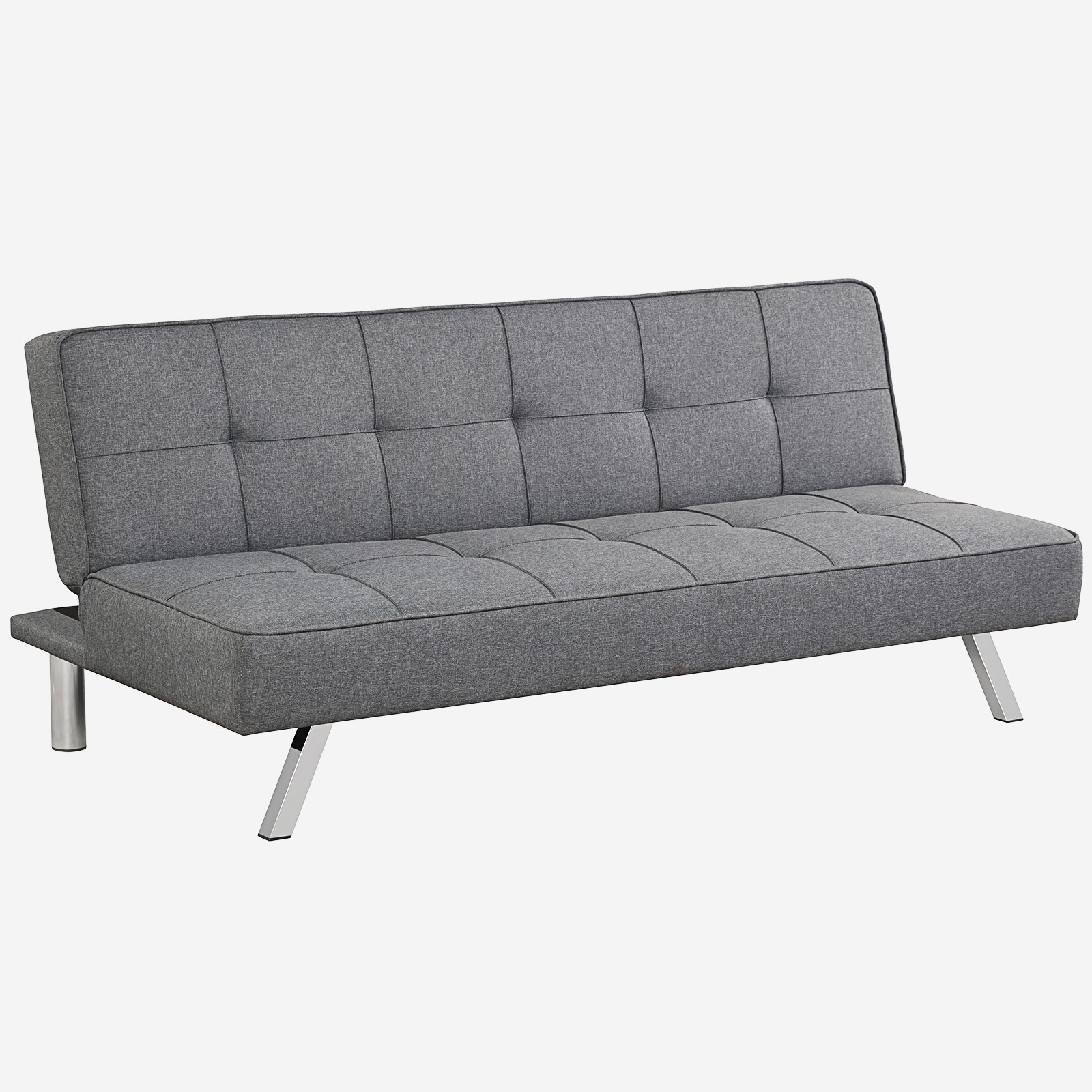 Topbuy 3-Seat Adjustable Sofa Bed Long Sofa with 3 Adjustable Angles for Living