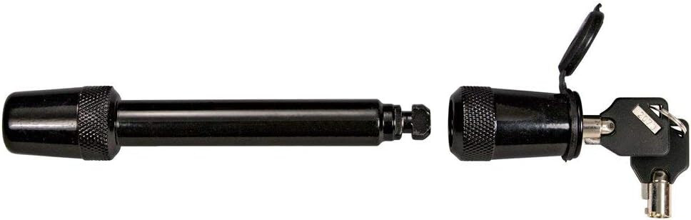 Hitch 5/8" Diameter Key BLACK Lock pin Machine forged 3.5" span 2.5" receiver