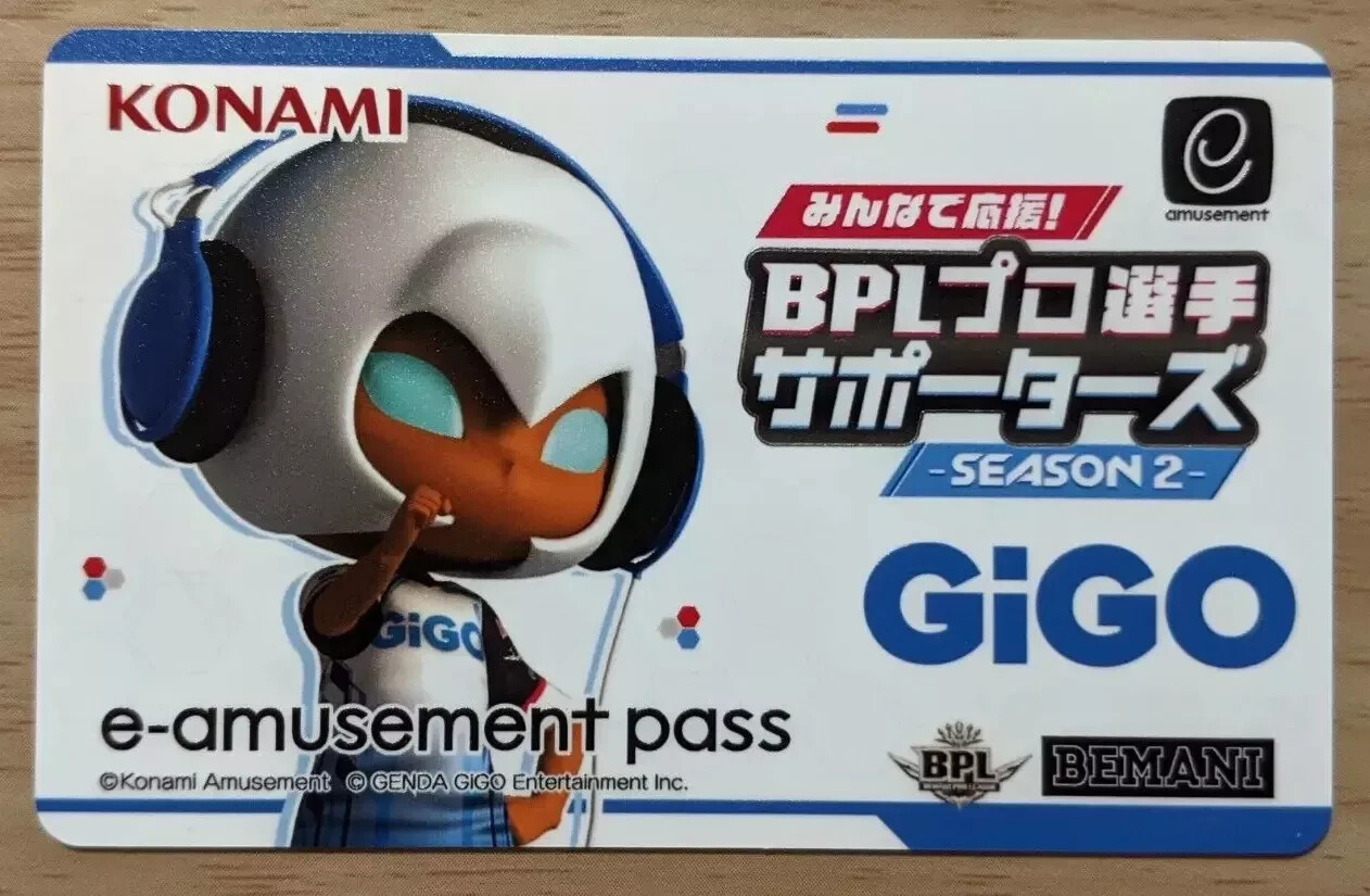 NEW Konami e-AMUSEMENT PASS Card beatmania IIDX BPL S2 GiGO