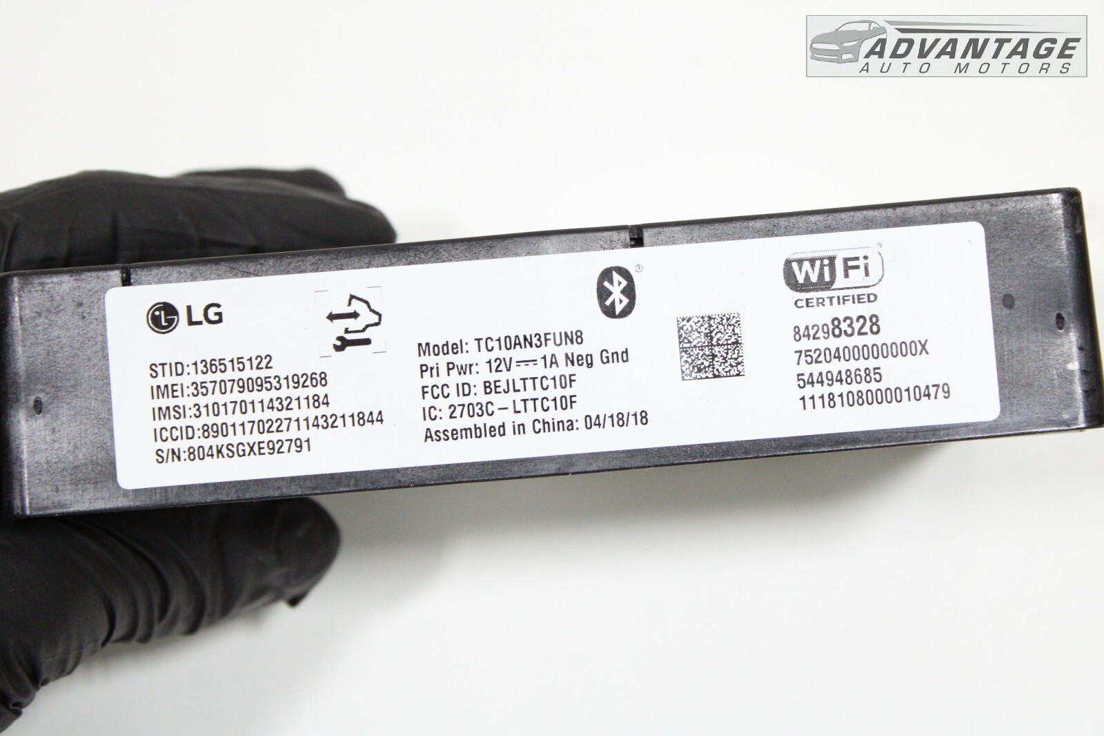2018-2021 CHEVY TRAVERSE ONSTAR COMMUNICATION TELEMATICS CONTROL MODULE OEM