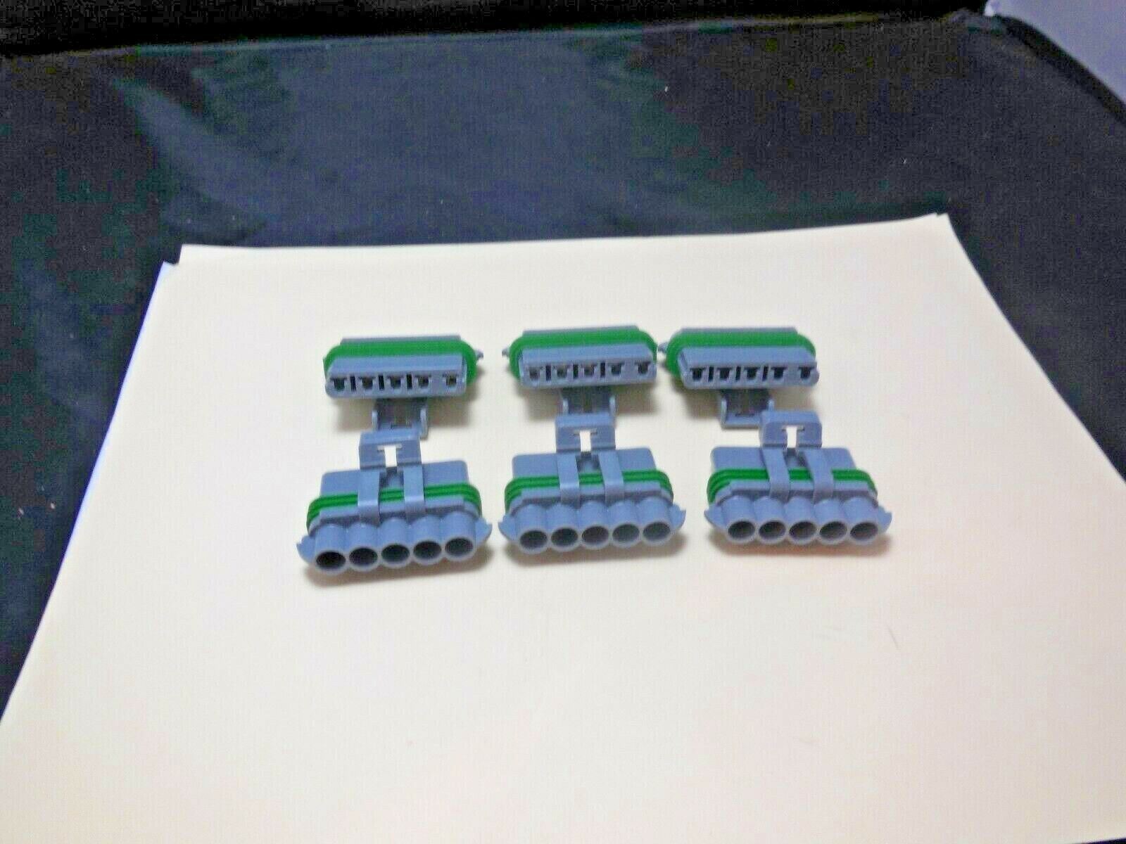 (06 Pcs) Delphi 12084891 Metri-Pack 280 5-way Connector, Female Housing.