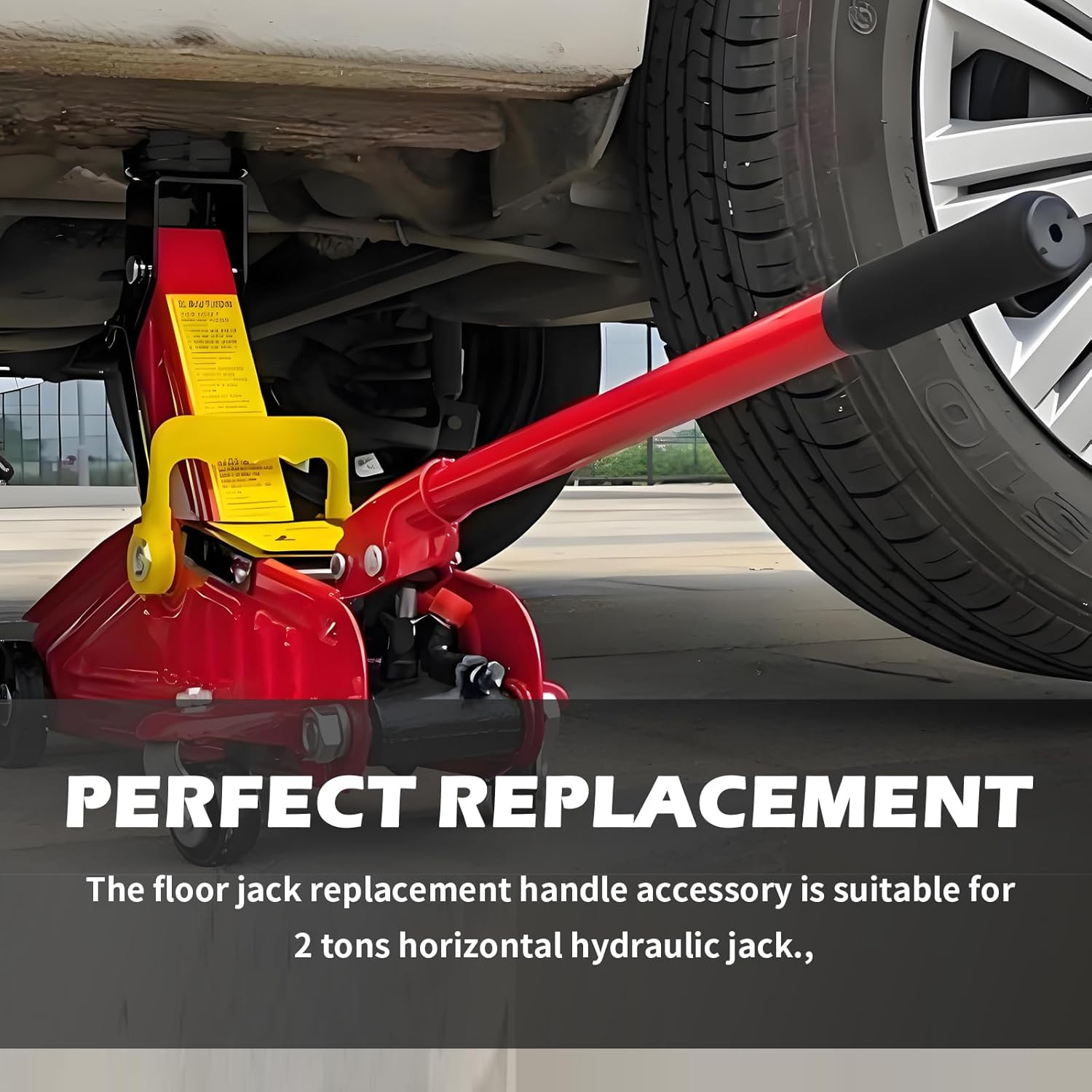 2 Ton Replacement Jack Rod for Professional Floor Jacks with Anti-Slip Handle