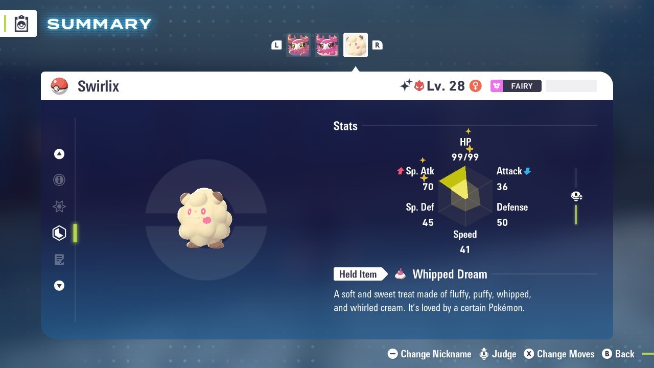 Pokémon Legends: Z-A Shiny Swirlix 6iv ✨Max EV✨ALPHA