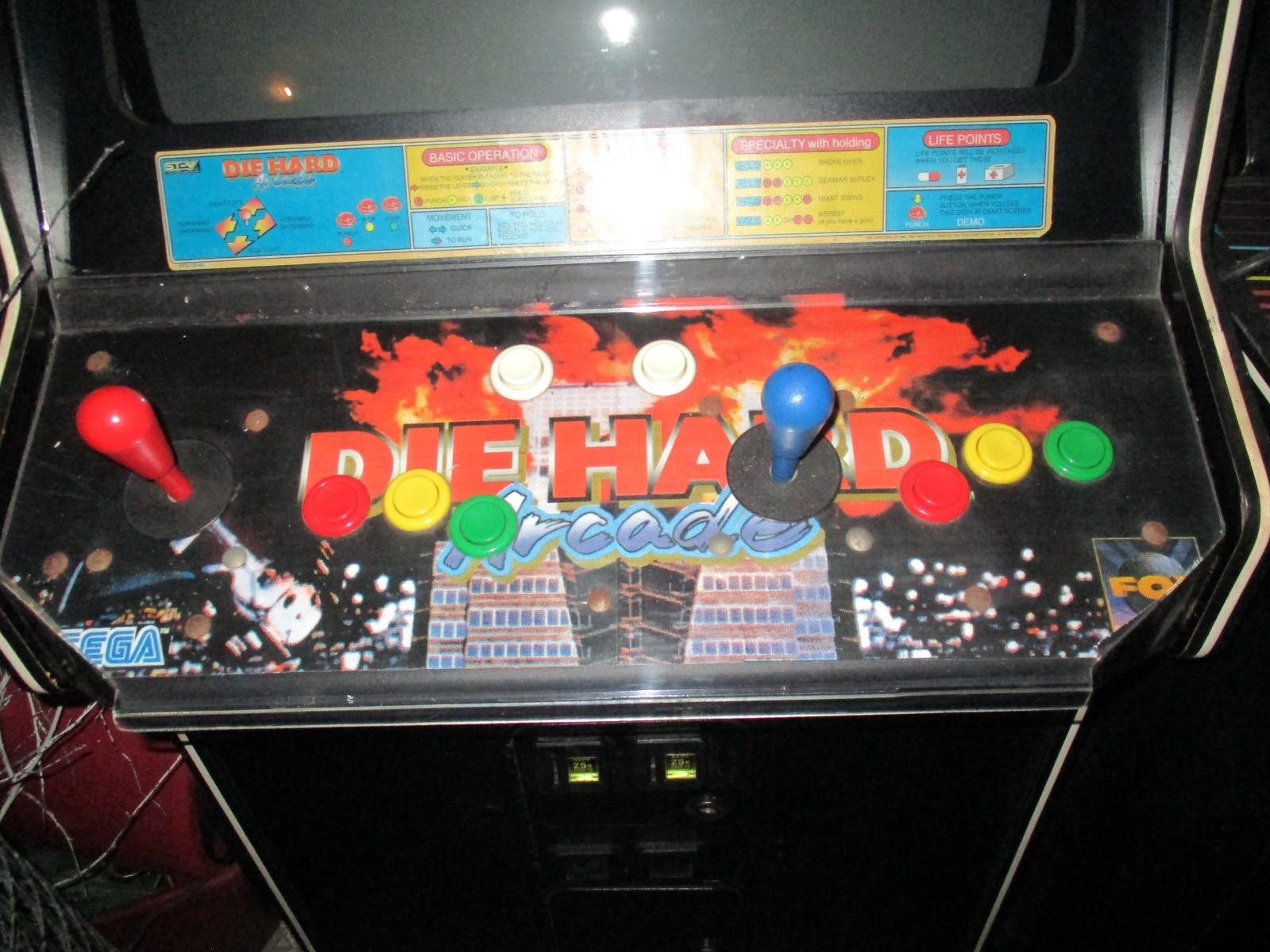 DIE HARD ARCADE by SEGA 1996 full size In Good Condition