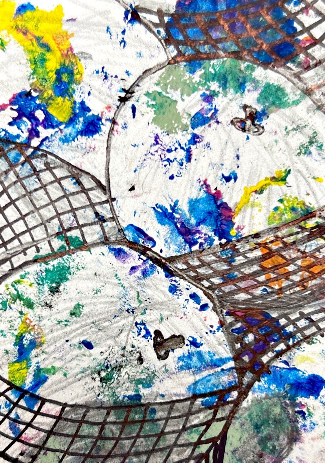 ACEO Mixed Media Abstract Fruit Small Original Signed Art 2026