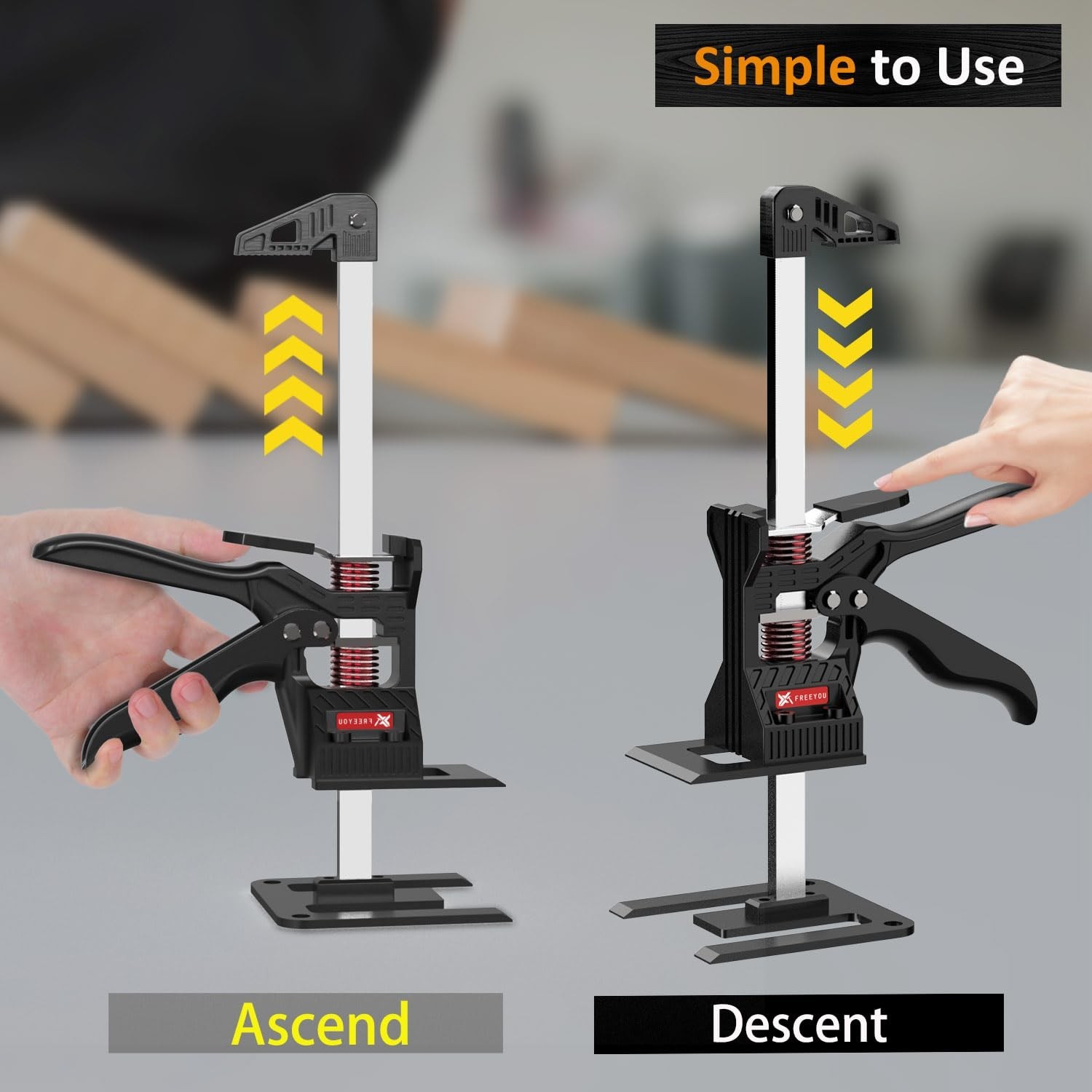 Labor Saving Arm Jack(2 Pcs),Height Lifting Device with Portable Bag,Suitable...