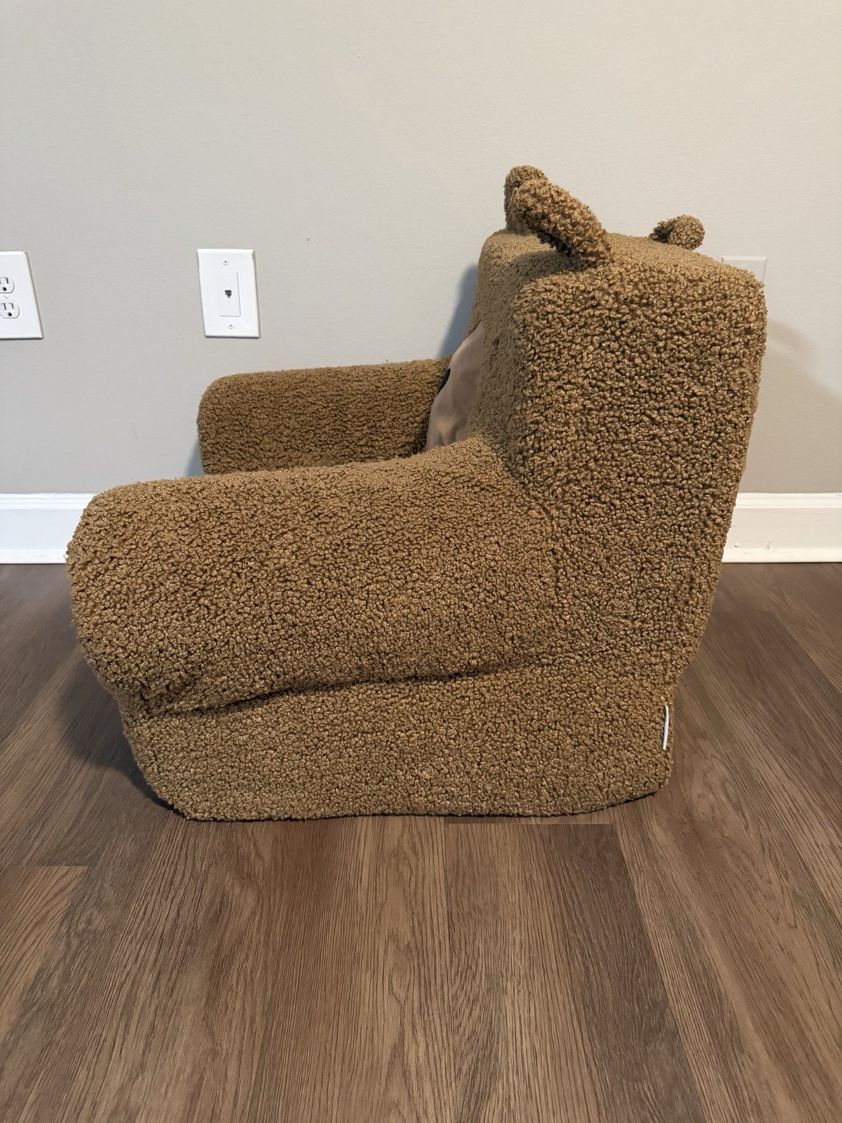 Pottery Barn Anywhere Kids Size Chair & Cover Caramel Sherpa Bear