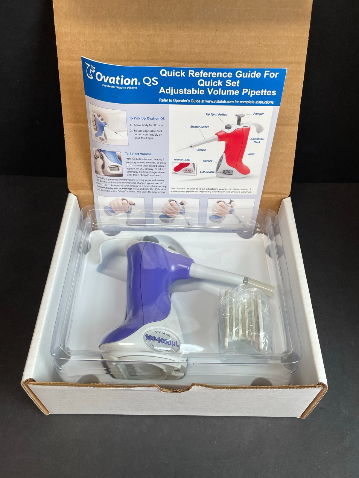 VistaLab QS Ovation Pipette 1000 ul