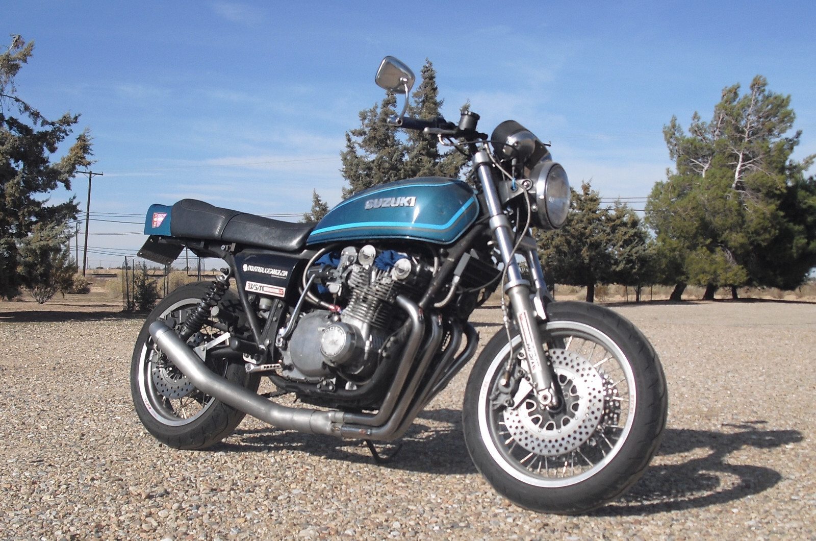 Old School Yoshimira Reproduction 900r exhaust pipes