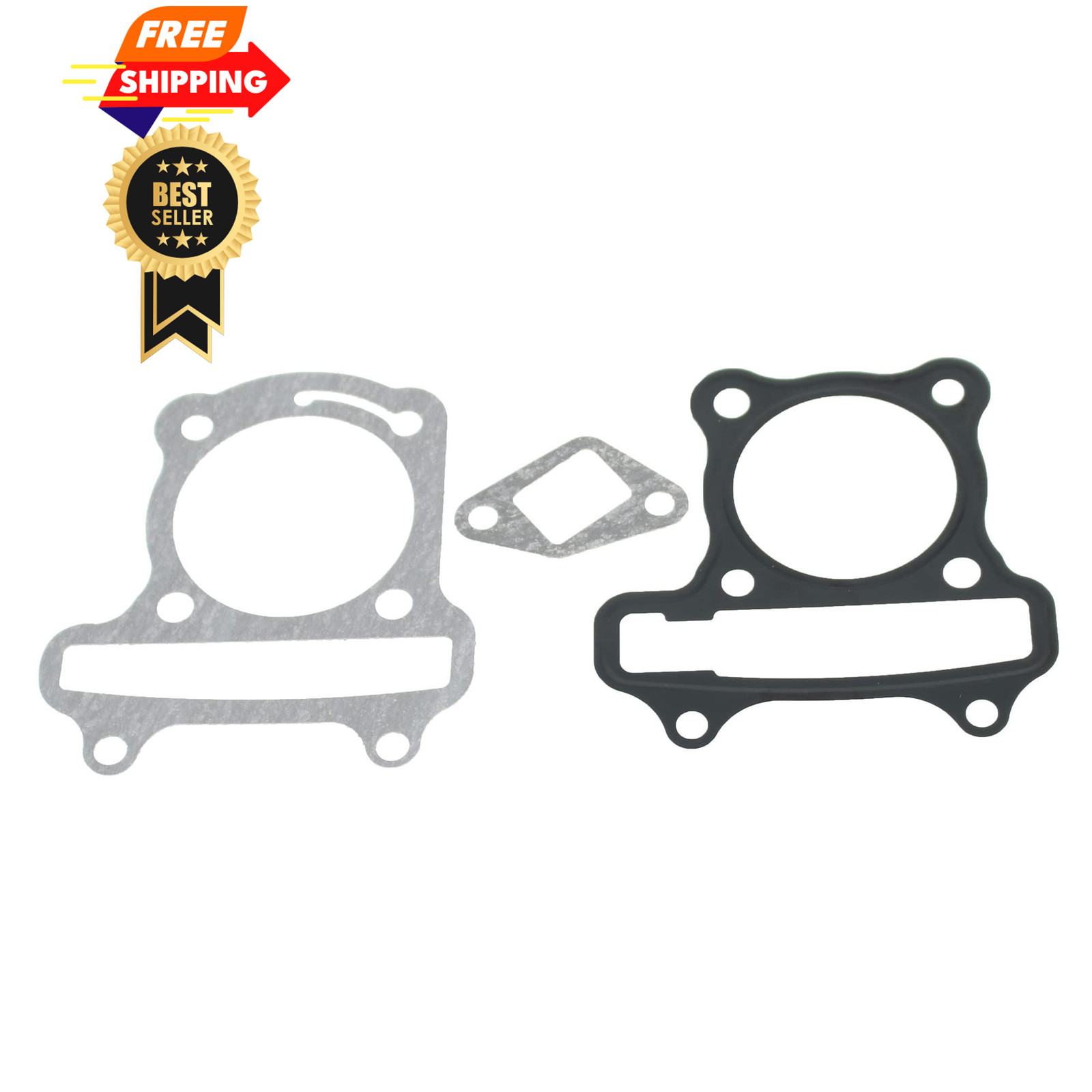Glixal GY6 100cc 50mm Cylinder Gasket Set 139QMB 139QMA Based Engine Scooter...