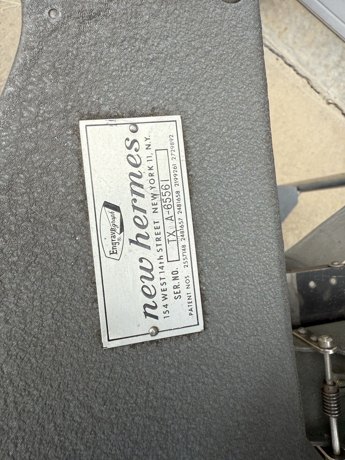 Large Hermes Engraving Machine On Stand