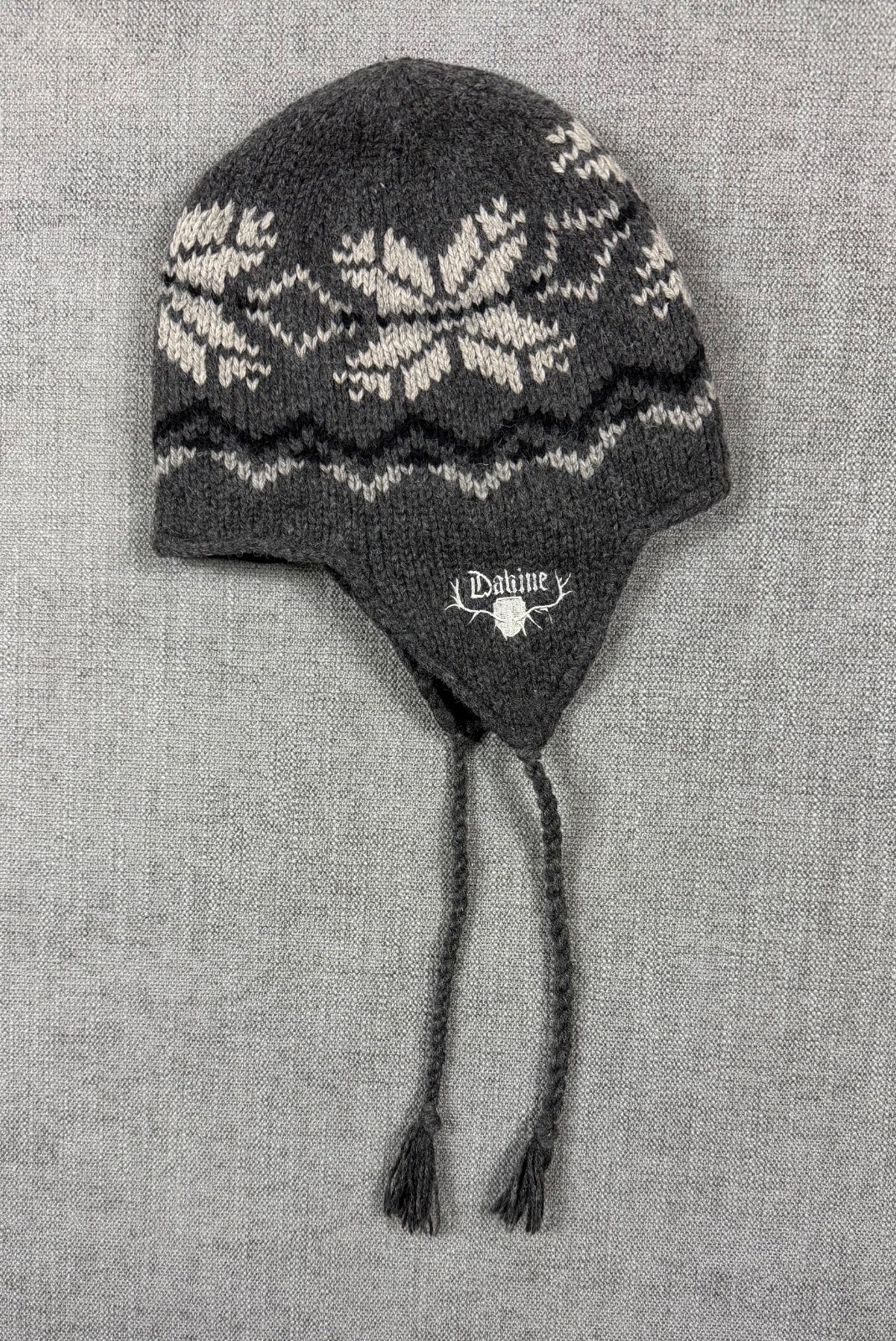 Dakine Winter Wool blend W/ear Flaps Fleece Lined One Size