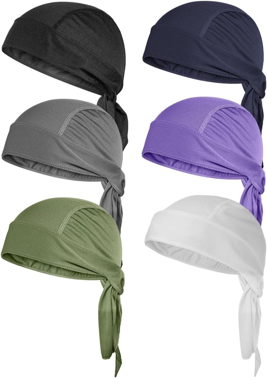 Do Rags Sweat Wicking Beanie Cooling Skull Caps Helmet Liner Motorcycle Bandana