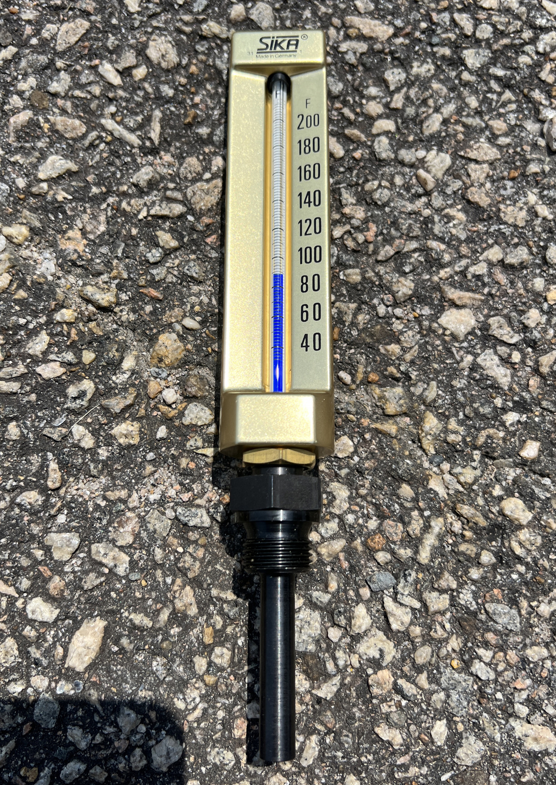 Sika Germany Industrial thermometer with male thread 200 Fahrenheit