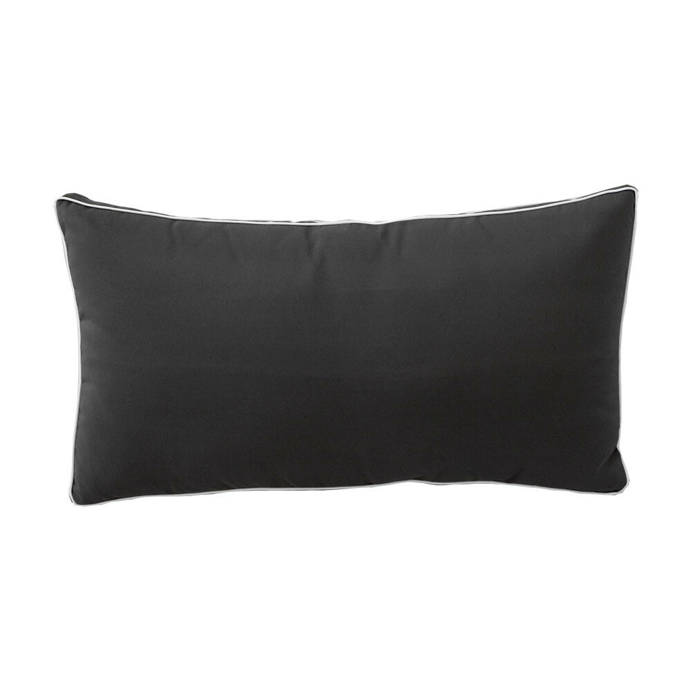 COVER ONLY Style2 Outdoor Bolster Back Pillow Slipcover Contrast Trim Crib-AD003