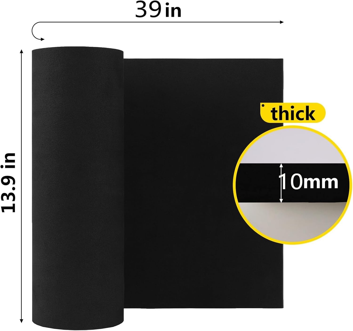 Black EVA Foam Sheets for Cosplay & Crafts