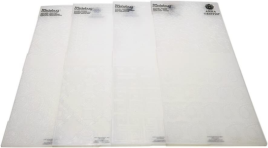 Anna Griffin Cuttlebug 6" x 6" Grand Duets Embossing Folders  -  NEW