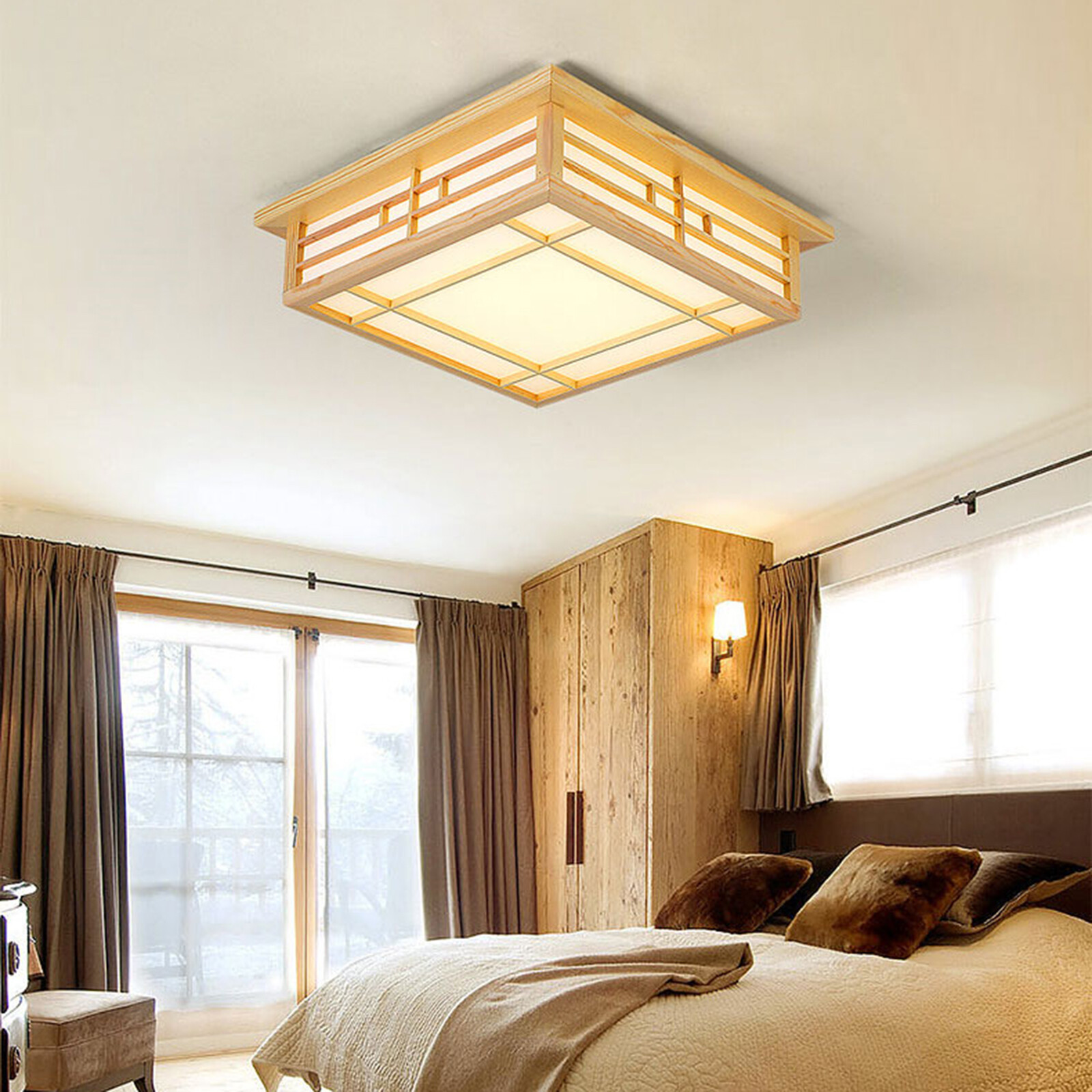 16-32w Remote Control & Memory Function Ceiling Lamp Log Bedroom Ceiling Light