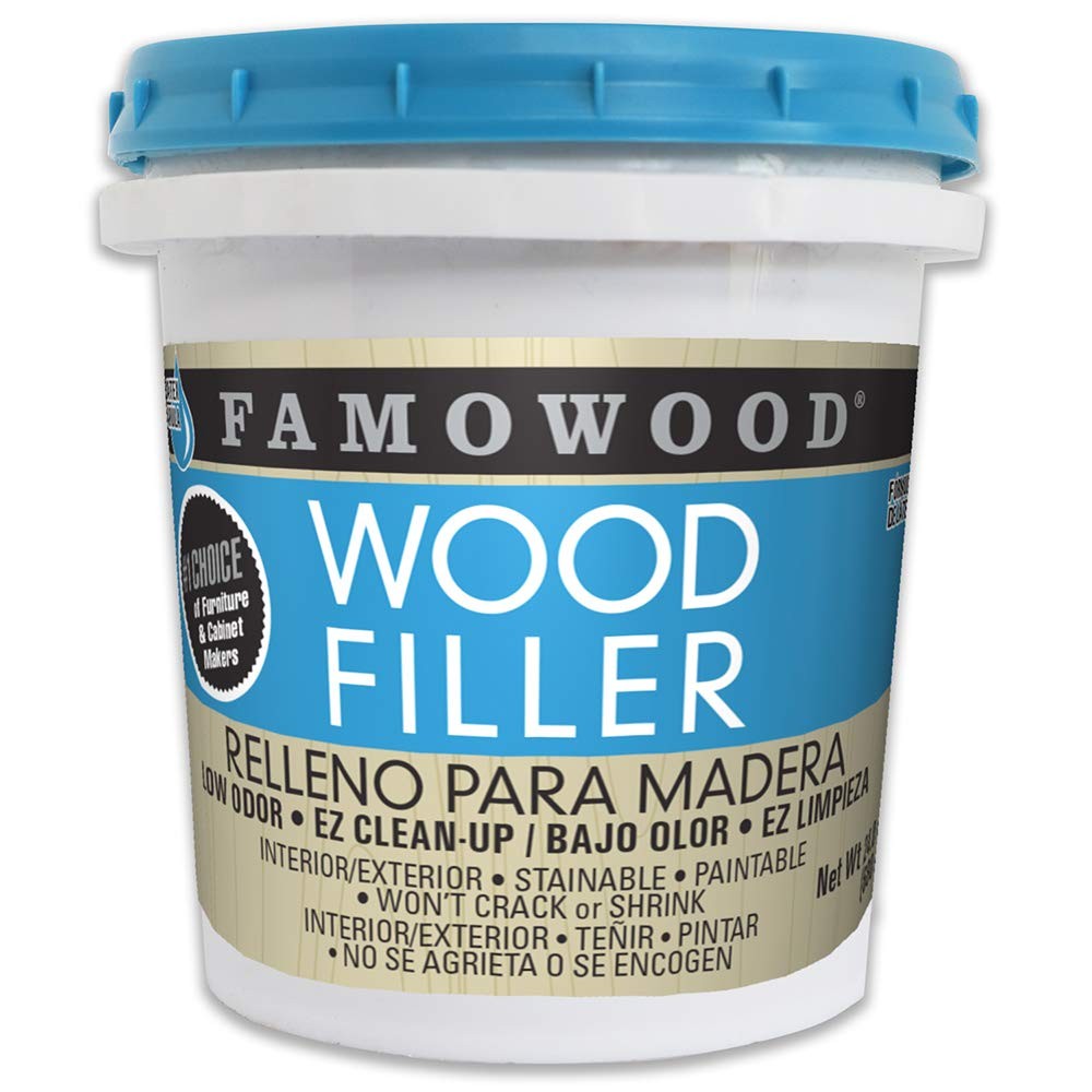 Red Oak Wood Filler Water Based Easy Cleanup Fast Drying 1 Pint Interior Exte...
