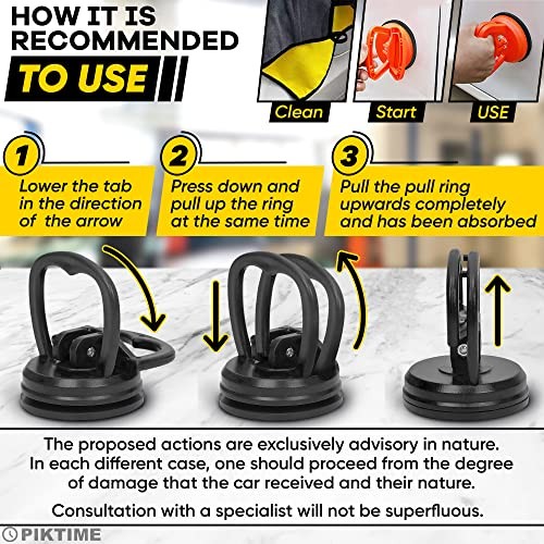 3 Pcs Dent Puller Suction Cup for Car Dents - Car Dent Puller Kit Small Dent