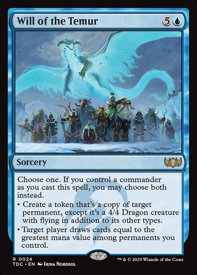 Will of the Temur 0024 Non Foil Rare Tarkir Dragonstorm Commander MTG NM