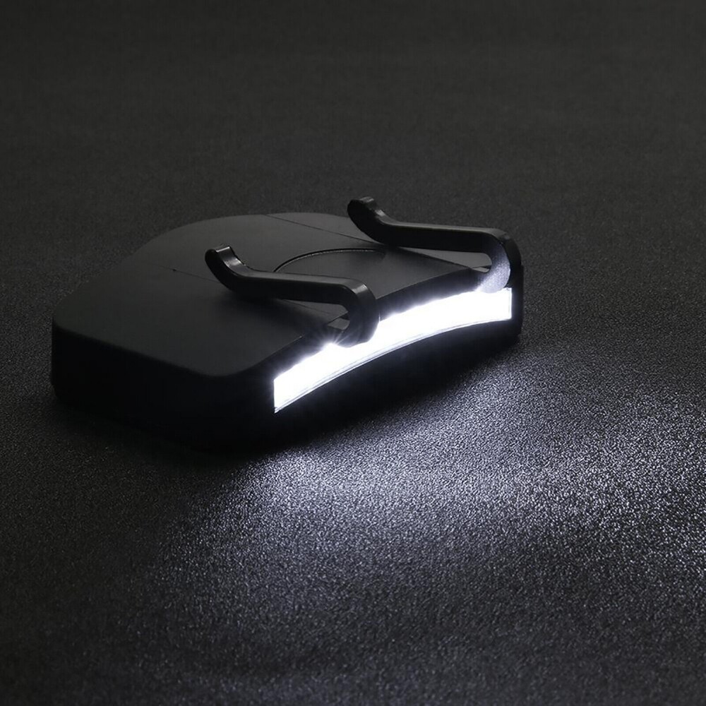 11 LED Cap Clip on Head Lamp Battery Headlamp Headlight Torch Work Light US