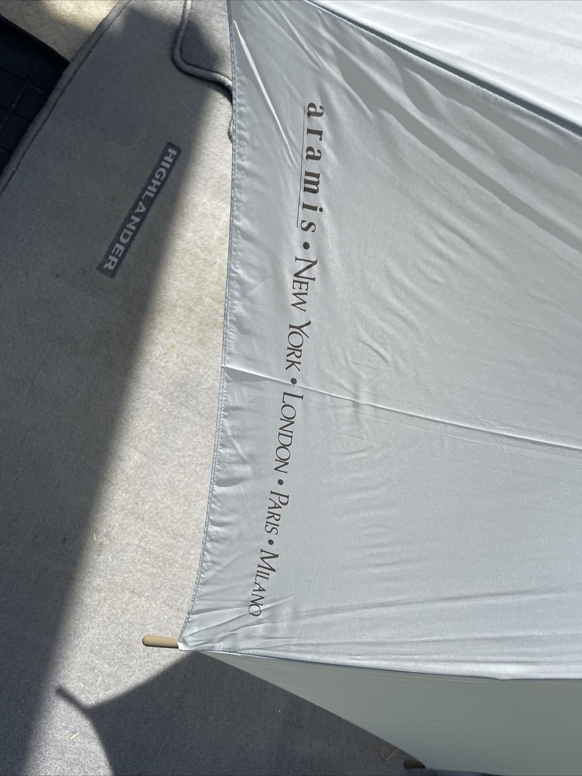 Aramis The Great Big Umbrella Gray Cane Type NWT