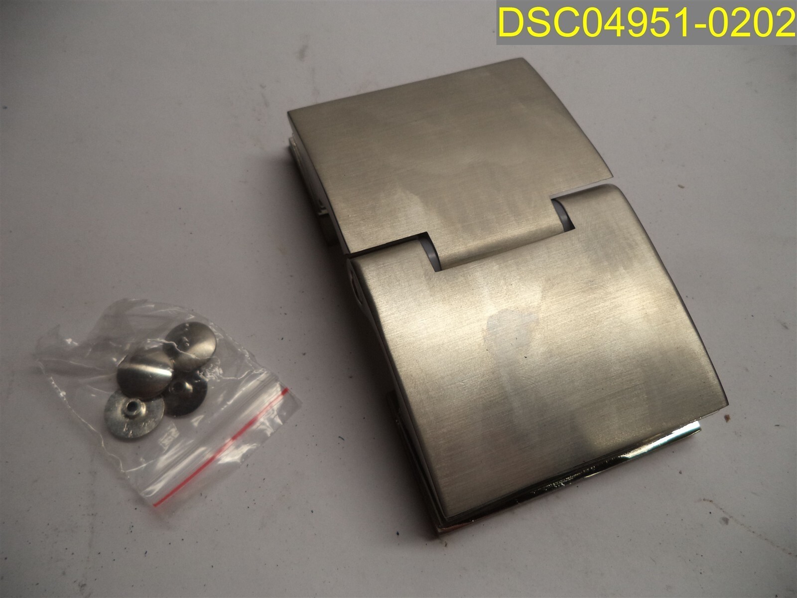 ONE HINGE: Fits 8-12 mm frameless Glass Door Hinge Stainless Steel