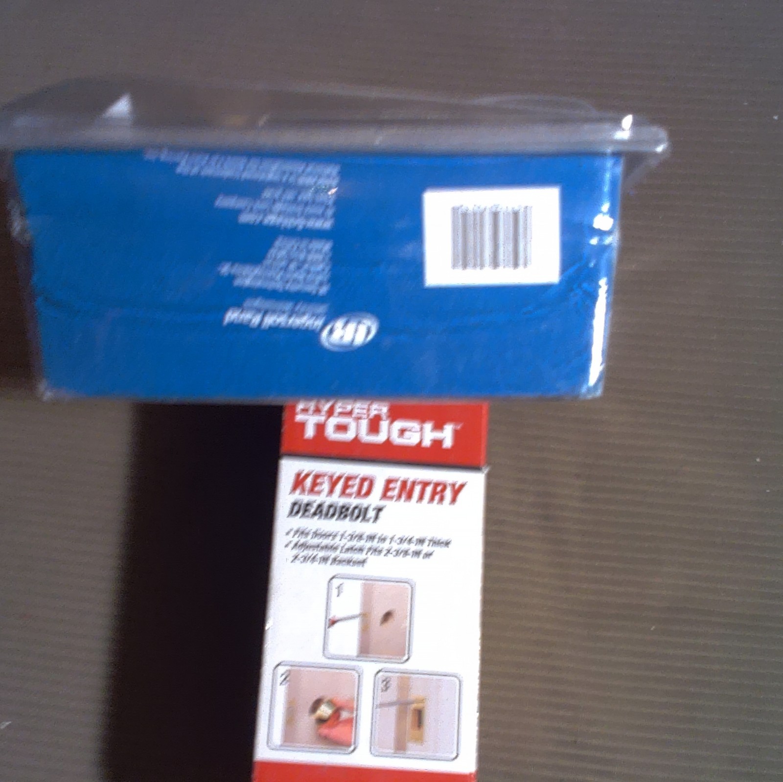 Hyper Tough & Schlage Keyed Entry Deadbolt Lockset Polished Brass Adjustable Fit