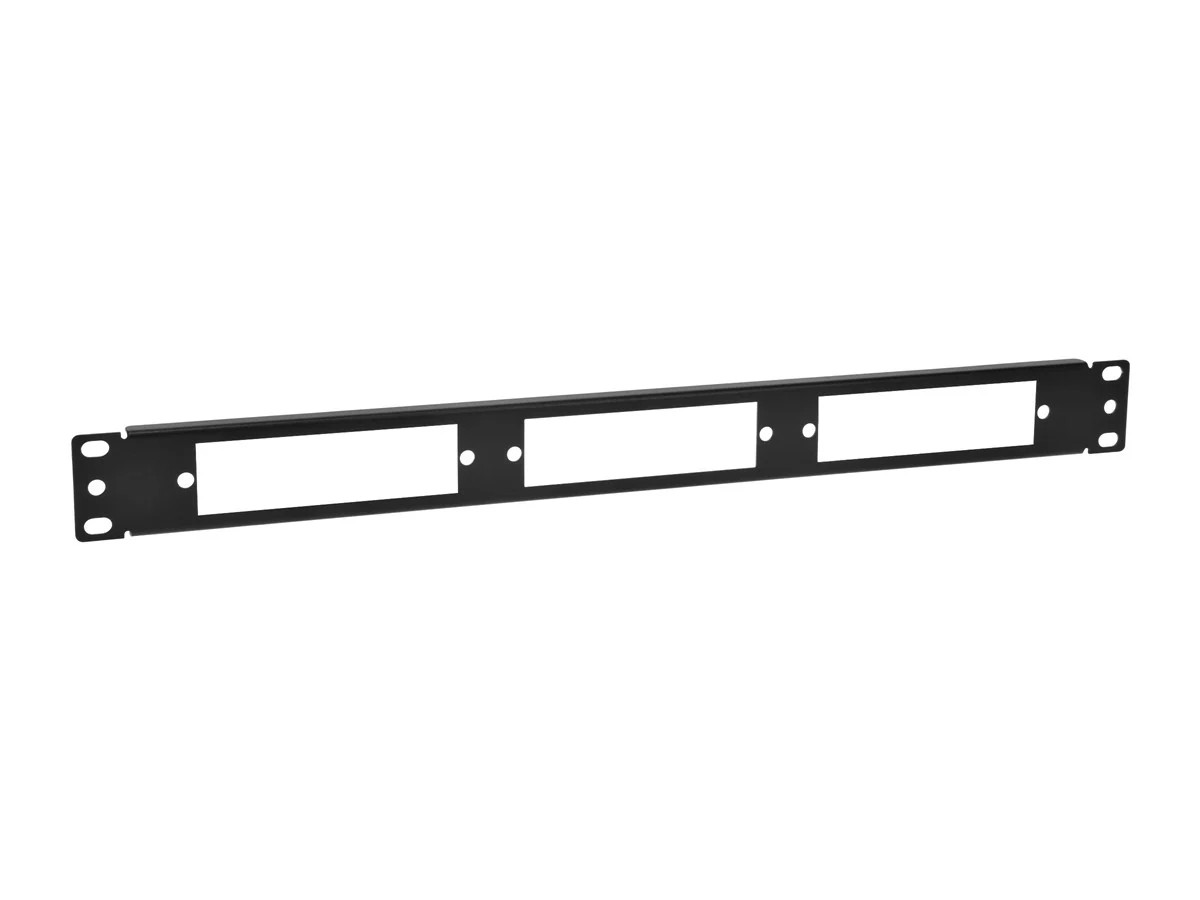 Monoprice Blank Fiber Patch Panel - 19 Inch | 3LGX Cassettes 1U, 16 Gauge Steel