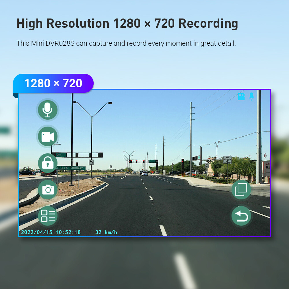 1280*720 HD Car DVR Camera Wide Angle 140° Video Recorder Dash Cam USB Wired NEW