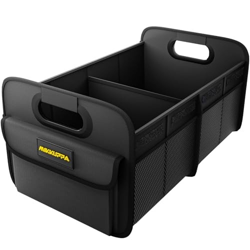 Car Trunk Organizer - 70L Collapsible Trunk Organizer with Medium Black
