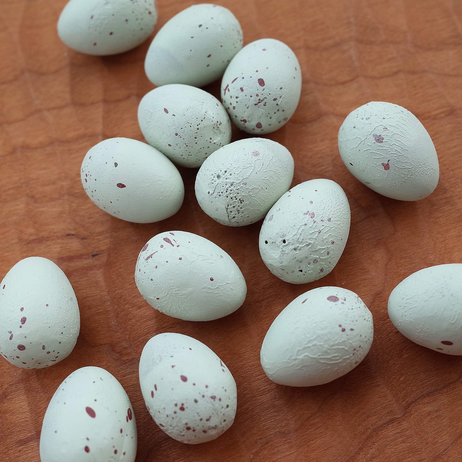 FOIBURELY 8 Pcs Solid Canary Plastic Eggs Hatching Trick The Birds to...