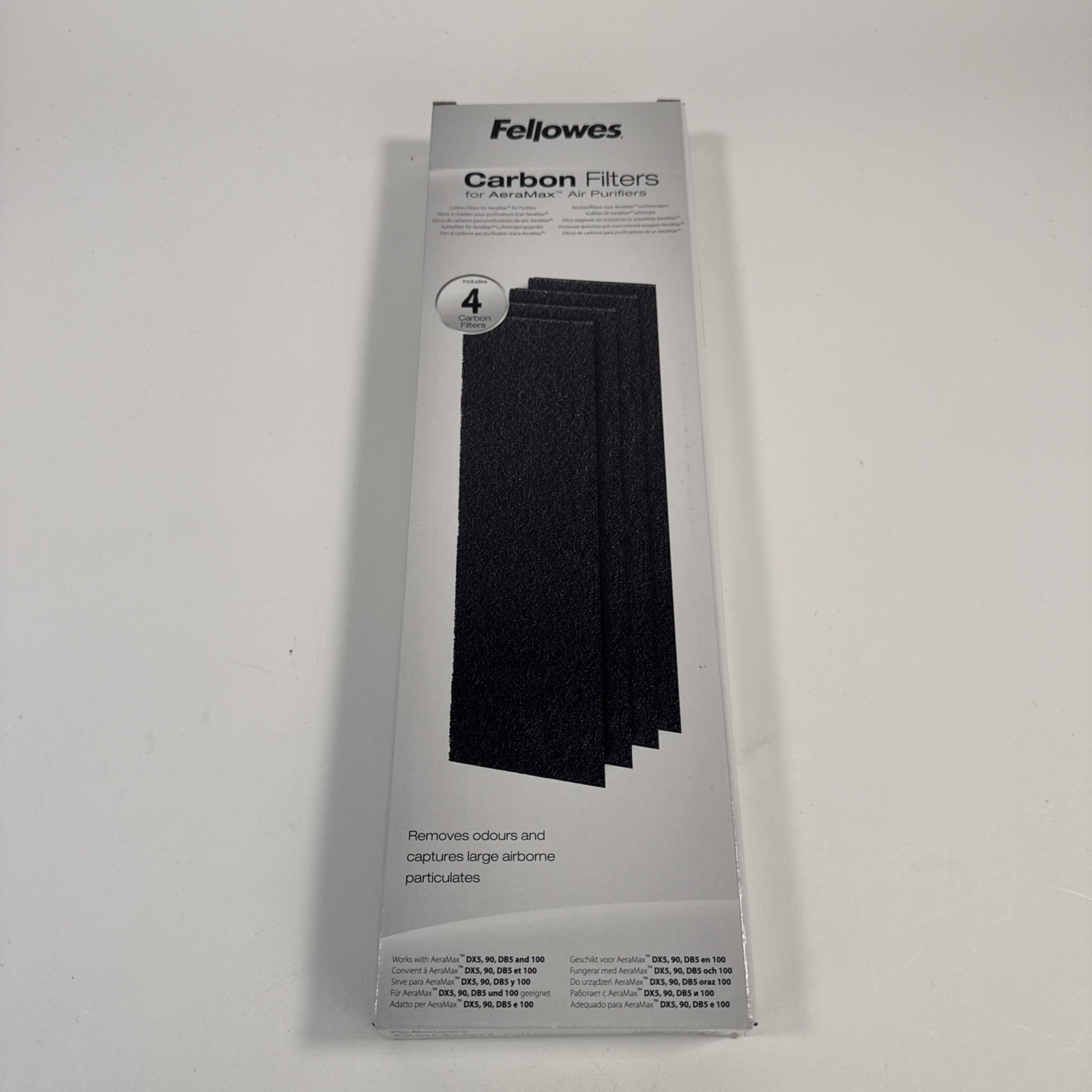 Fellowes CRC93240 AeraMax Carbon 4 Pack Replacement Filter