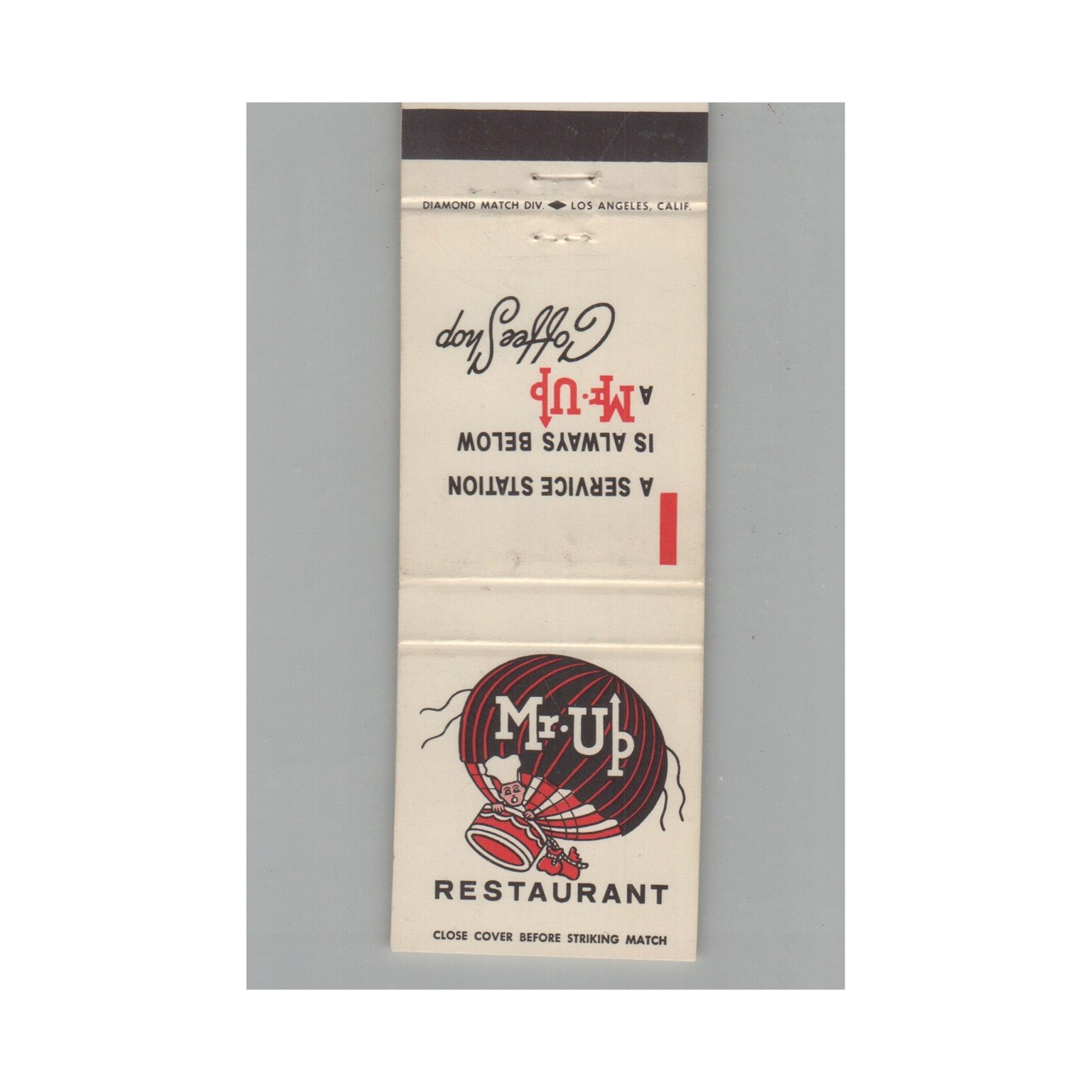 Matchbook Cover M-Up Coffee Shop