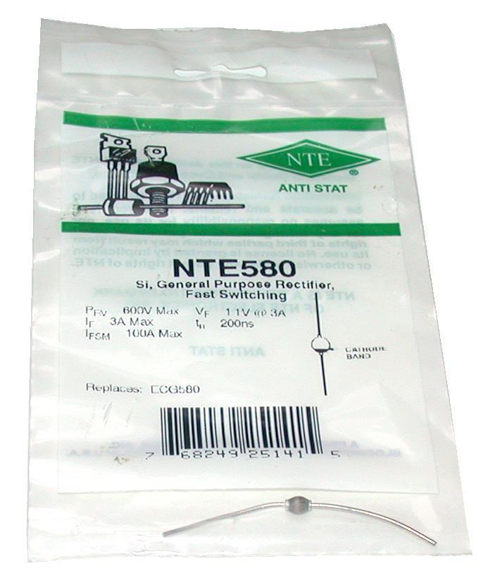 NEW NTE  NTE580  GENERAL PURPOSE FAST SWITCHING  RECTIFIER