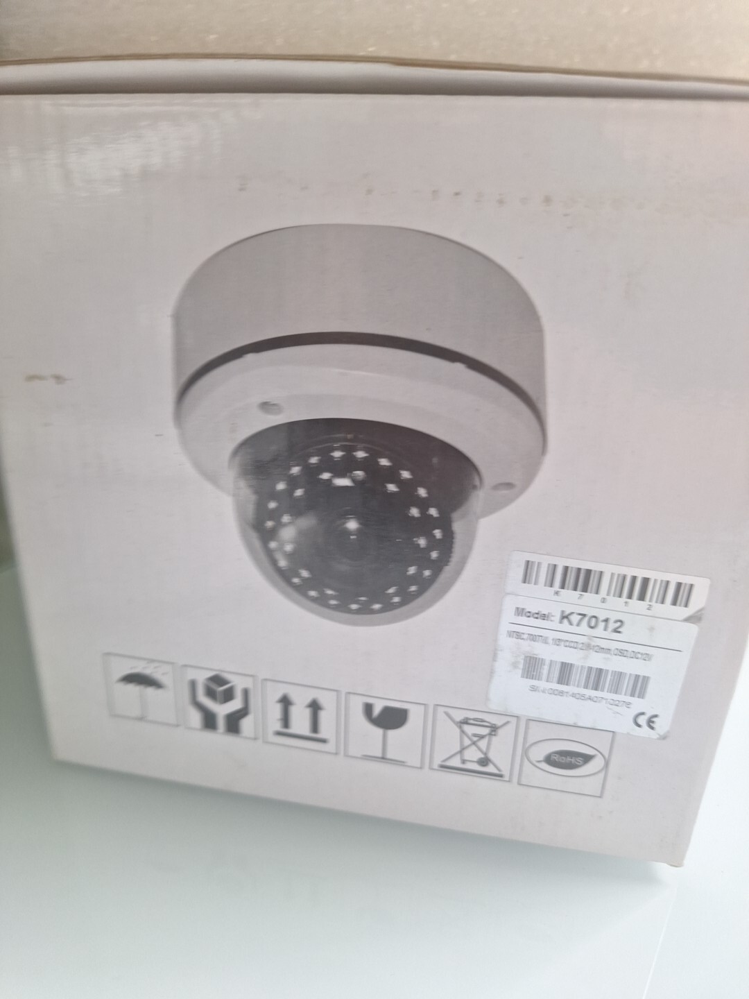 K7012 Dome Camera 700TVL, 1/3"CCD, 2.8-12mm (Buy in bulk and save BIG!)