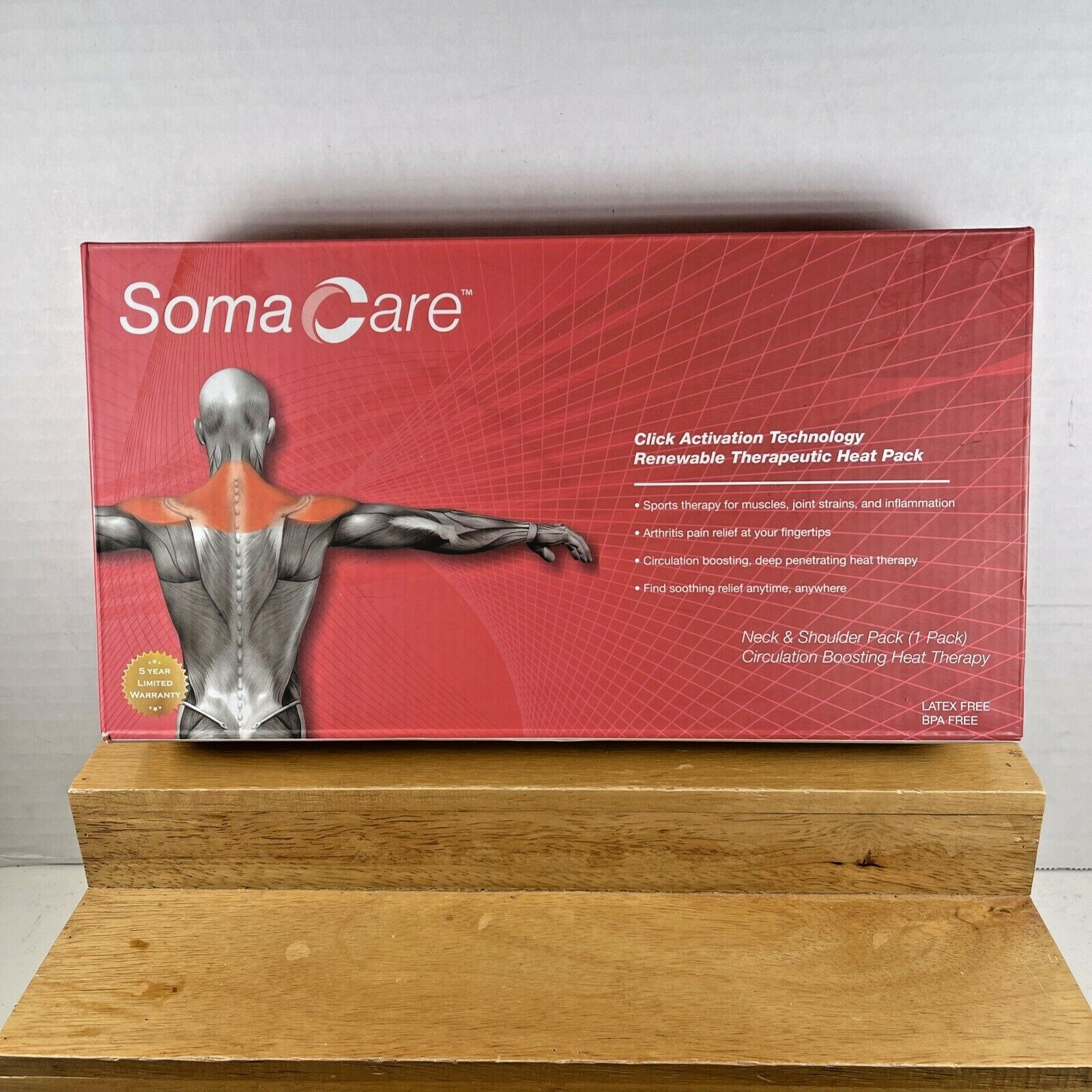 NEW Soma Care, Neck And Shoulder, Renewable Therapeutic Heat Pack