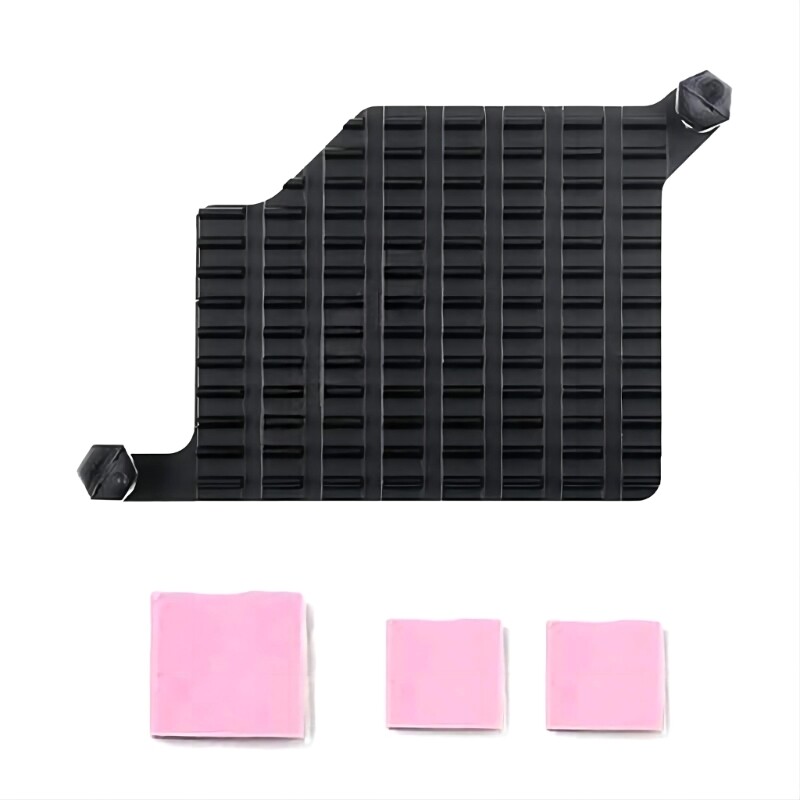 Metal Heatsink Cooling Radiator for RPi 5 Aluminum Alloy Heatsink Pad Heat Sink