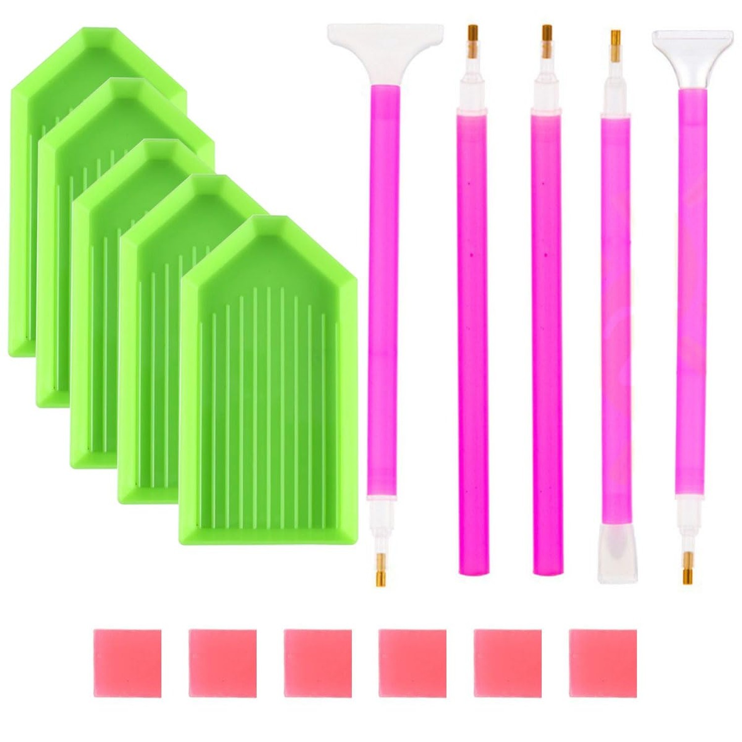 BinarySky 16 PCS Diamond Painting Tools Set | Accessories with Pen, Glue Clay...